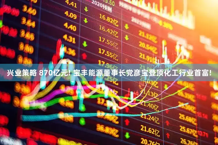 兴业策略 870亿元! 宝丰能源董事长党彦宝登顶化工行业首富!