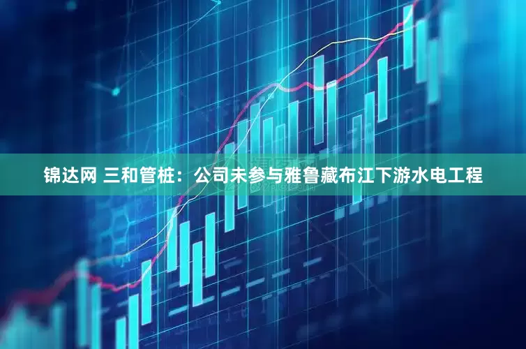 锦达网 三和管桩：公司未参与雅鲁藏布江下游水电工程